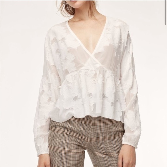 Aritzia Wilfred Peplum Top - Picture 7 of 9